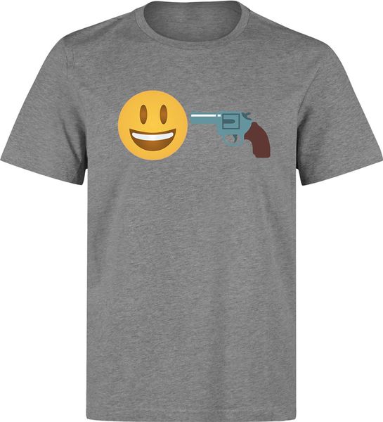 

better shoot myself than kawaii funny smile face men's grey t shirt slim fit tee shirt sport hooded sweatshirt hoodie