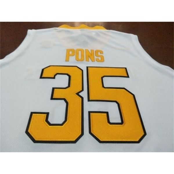 

men tennessee vols yves pons #35 basketball players college real embroidery jersey size s-4xl or custom any name or number jersey, Black