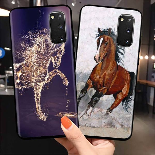 

песок картина лошадь дракон обложка чехол для samsung galaxy s10 s9 s8 s20 ультра s10e примечание 8 9 10 plus phone soft shell противоударны