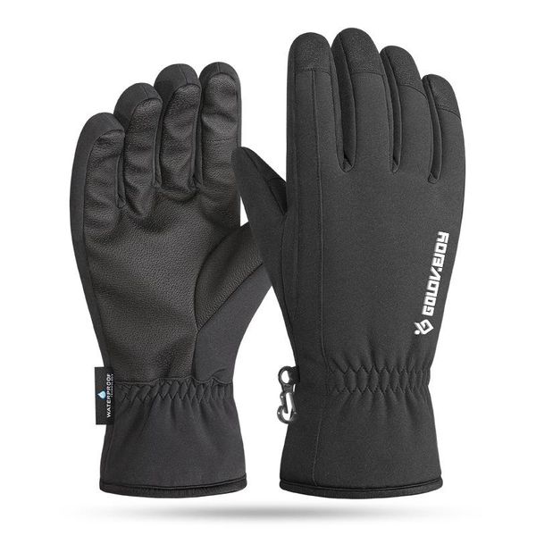 

autumn winter ski gloves plus velvet warm outdoor sports mountaineering non-slip wear-resistant touch screen waterproof snow xl