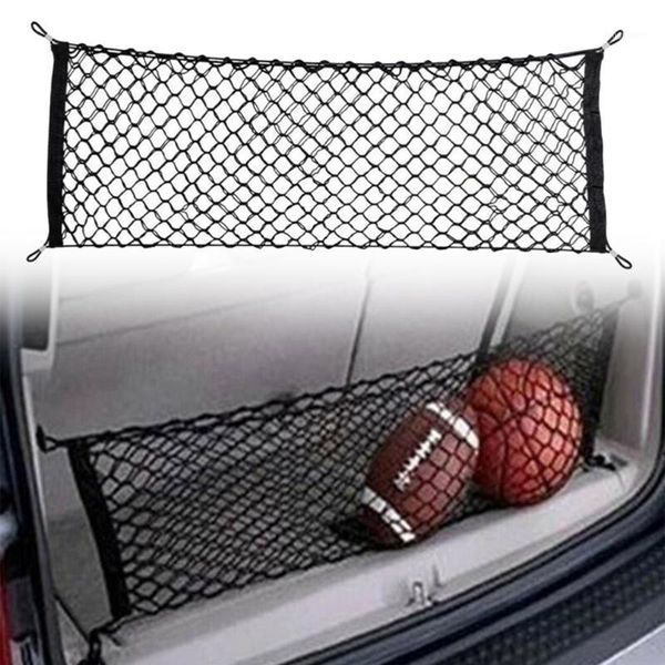 

110*50cm black car accessory envelope style trunk cargo net storage netting organizer universal car styling1