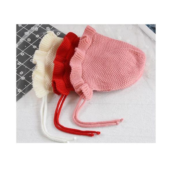 

korea's new baby hat spring and summer baby cotton princess hat plush lining baby boys girls fetal caps court qylsiz, Yellow