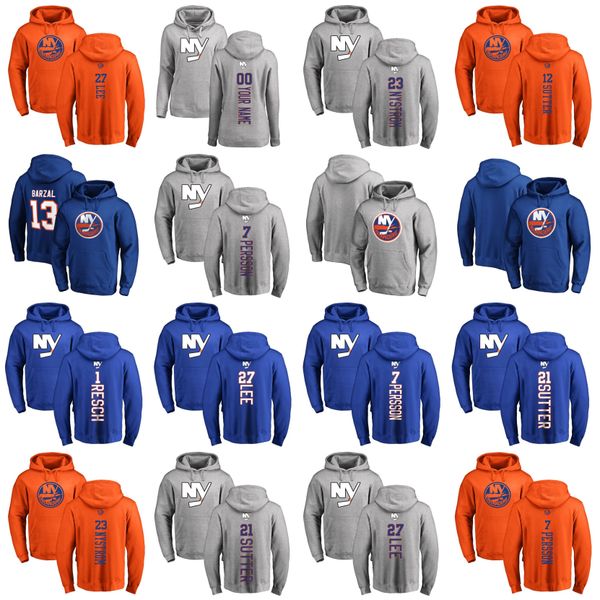 

new york islanders pullover hoodie 14 tom kuhnhackl 16 andrew ladd 29 brock nelson 55 johnny boychuk 8 noah dobson hockey sweatshirts custom, Red