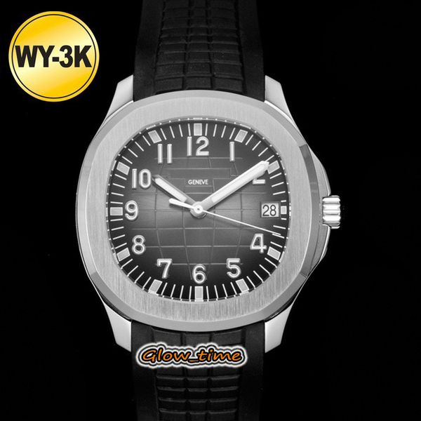 

2021 wy-3kf upgrade no noise version thk-8.3mm real cal.324 sc automatic 5167a-001 mens watch gray texture dial silver steel case watches, Slivery;brown