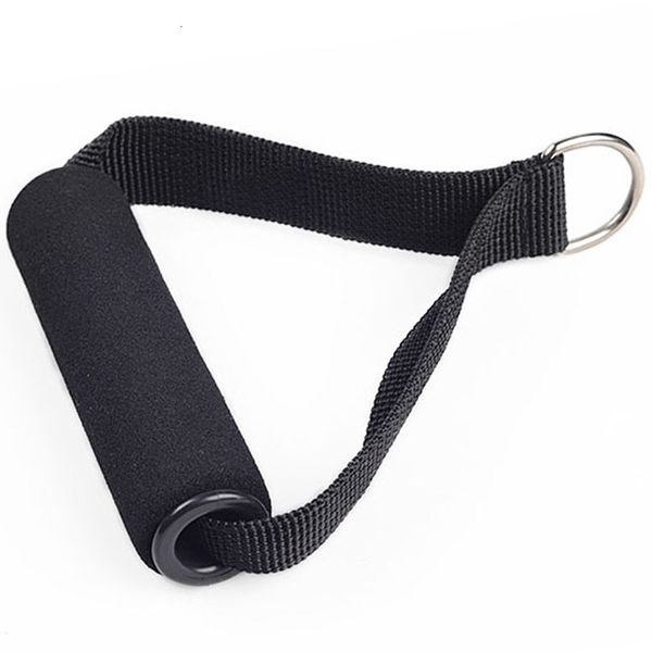 

1pcs black nylon tricep rope cable handle cable crossover gym machine attachment resistance fitness exercise sports accessories