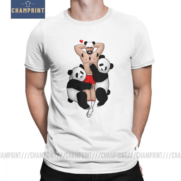 

panda lover винтаж гей медведь pride grrr lgbt gaycomics с коротким рукавом топы плюс размер тис crewneck спорта толстовка с капюшоном толст