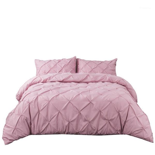 

49 bed linens black white bed bedding hand twist point plain color duvet cover pillowcase quilt cover  king size1