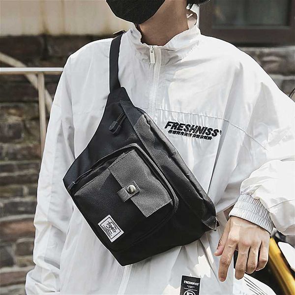 

2020 new original design fashion chest bag personality satchel & oxford cloth width 32cm height 24cm thickness 6.5cm