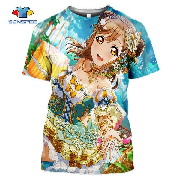 

3d anime girl love live summer idol girl men pullover 3d print shirts hentai hippie horror men clothing