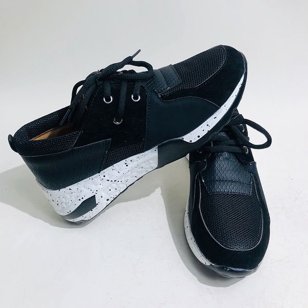 

2021 new sneakers women vulcanized shoes autumn lace up colorful ladies mesh leopard comfort casual fashion 94no, Black