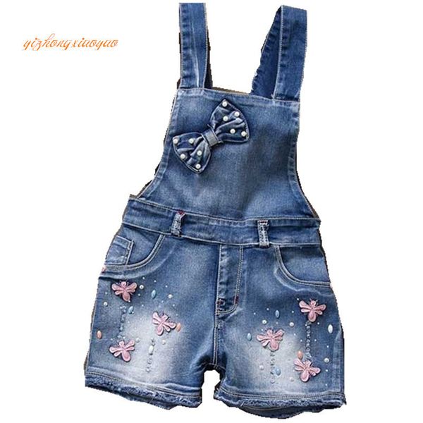 

2019 year spring autu kids overall jeans clothes pure cotton making girl 2-7 years old, baby /infant girls bib pants girls dres y200704, Blue