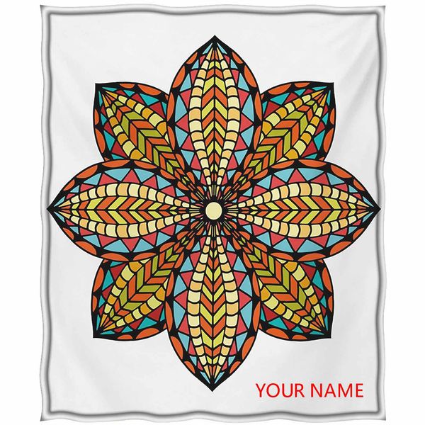 

настройка одеяло весна летнее стеганое одеяло / бросить одеяло, цветочные мотив геометрические красочные лепестки пышный эллиптический дизай