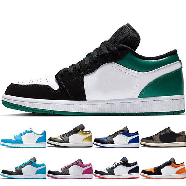 

sale 1s basketball shoes for women or men black mystic green emerald toe triple white black cyber island green magenta outdoor sports, White;red