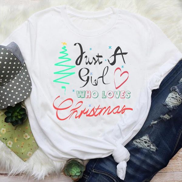 

women clothing girl love letters cute winter holiday merry christmas print lady female graphic tees clothes t shirt t shirt, White