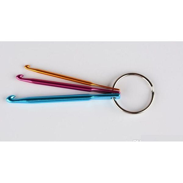 

3pcs/set m 4mm 5mm keychain hooks diy multicolour crafts knitting needles mini aluminum qyldak garden2010
