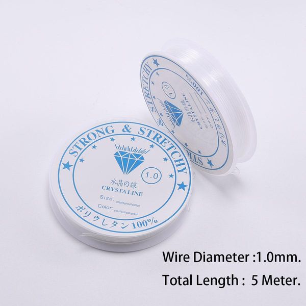 

crystal elastic beading line cord thread string stretch elastic beading cord wire for diy necklace bracelet jewelry making h jllchp, Silver