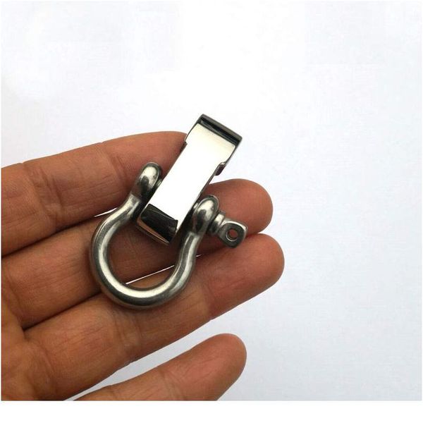 

20pcs zinc alloy o shape shackle+4 holes adjuster for outdoor camping hiking survival rope bracelets buckle carabiner a jlltym