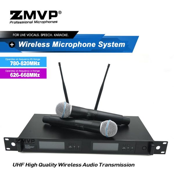 

true diversity qlx24d dual microphone wireless system with qlxd58 handheld transmitter for karaoke live vocals performance
