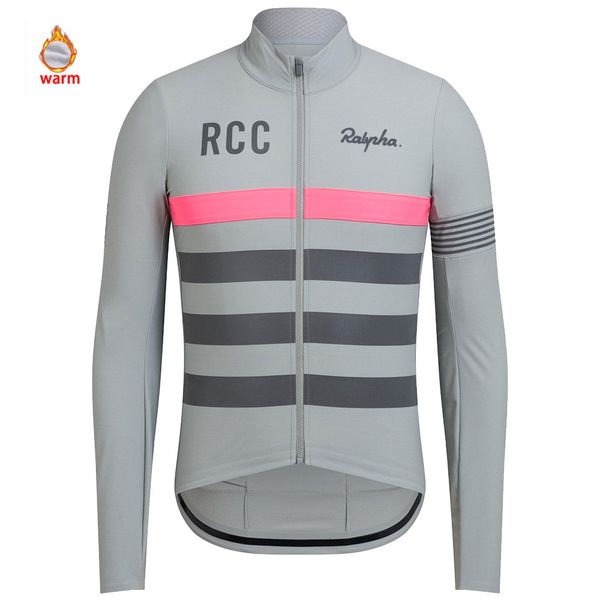 

2020 man' pro team winter fleece cycling clothing ropa ciclismo long sleeve mtb bicycle clothing raphaful outdoor sport clothes c0123, Gray
