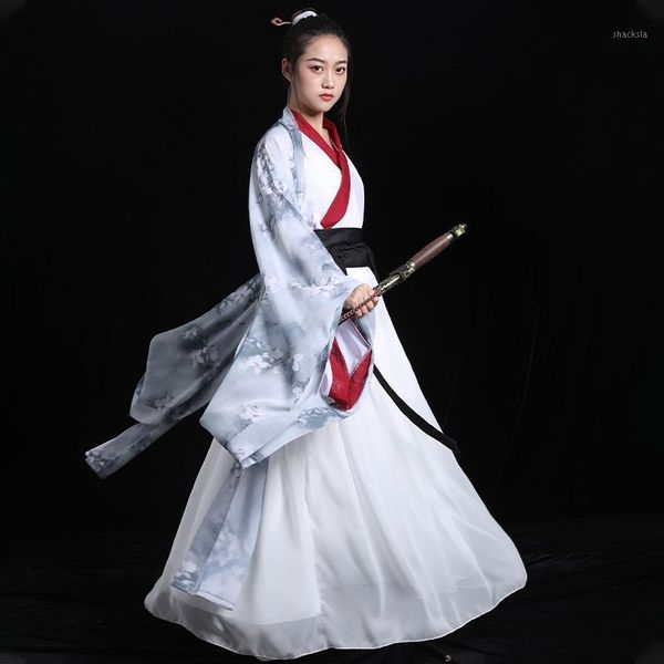 

new chinese hanfu women classical dance costume folk festival outfit stage rave performance wear cosplay fairy dress dnv132521, Black;red