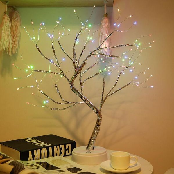

36 108 led usb battery power touch switch tree light night fairy light table lamp for home bedroom wedding party christmas decor wmtnfm