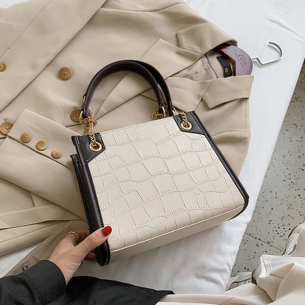 

stone pattern solid color soft pu leather shoulder handbag women 2020 designer bag fashion handbags and purse c1223