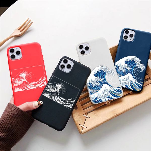 

большая волна канагава phone cover x xs xr soft funda чехол для iphone 11 12 pro max 5 6 7 8 plus se2 волшебное surf