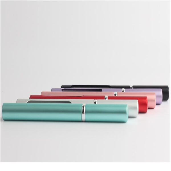 

jxcaih 100pcs 5ml refillable mini perfume spray bottle aluminum atomizer portable travel cosmetic container jxcai bbyvkr