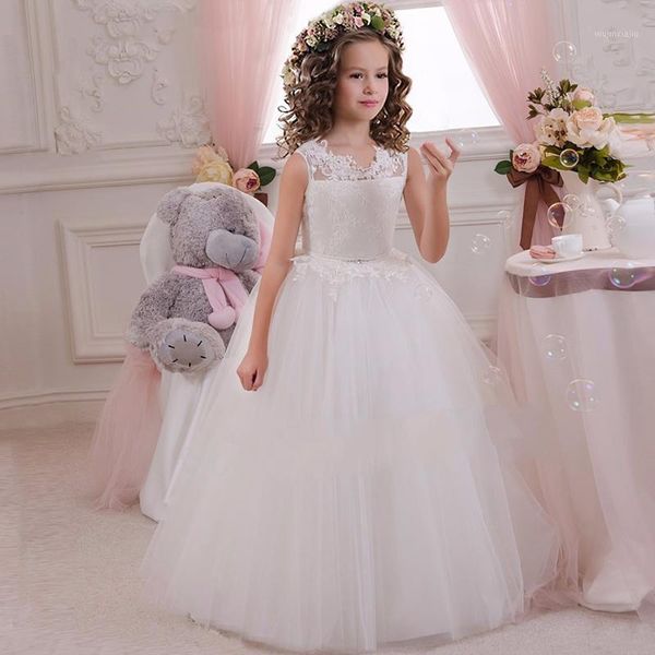 

girl's dresses 2021 summer white ready for the wedding dress girl kids girls children pink lace princess bridesmaid party elegant1, Red;yellow