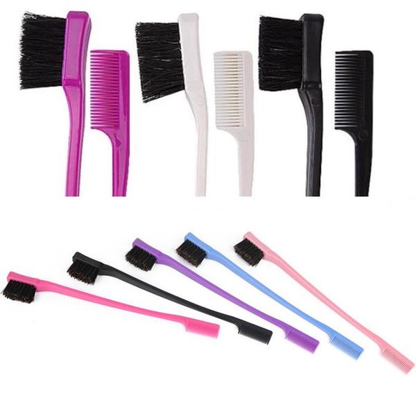 

randomly color edge control brush comb double side for hair styling salon professional accessories dropshipping uk bbyymm lipper