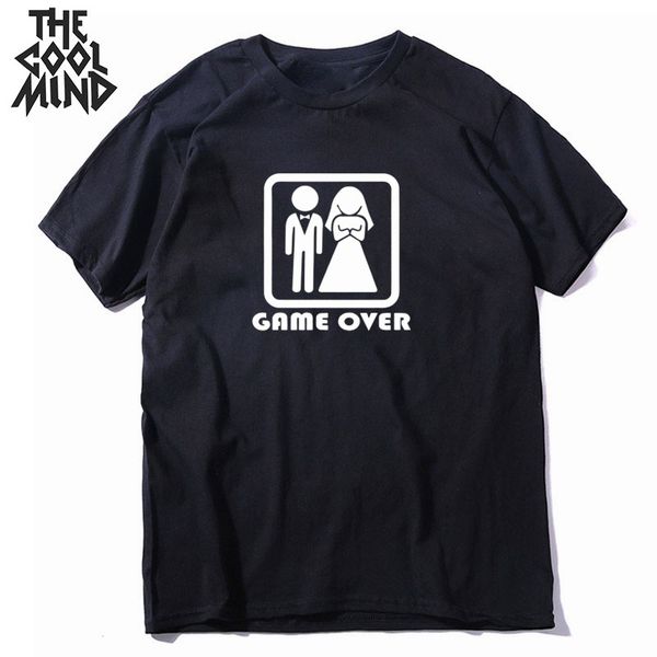 

funny game over print casual loose short sleeve tshirt summer male sport hooded sweatshirt hoodie men t shirt