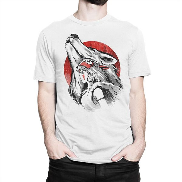 

принцесса мононоке аниме t-shirt, studio ghibli tee, мужские женские все размеры крупногабаритные tee shirt спорт толстовка с капюшоном толс