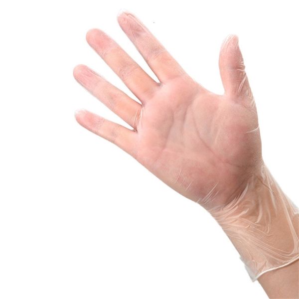 

pvc plastic thickened 3 size transparent disposable gloves cleaning glove 50pcs/lot t2i5884