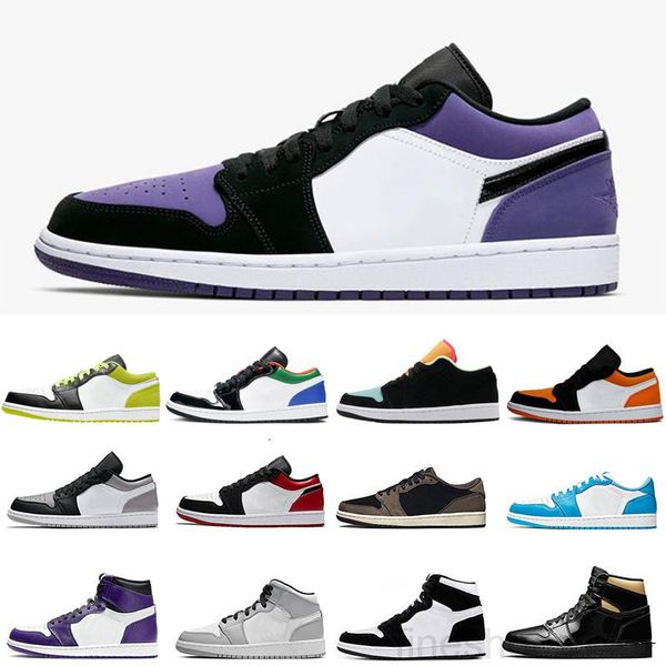 

2020 new arrival low og jumpman 1 1s women mens basketballs shoes designer travis scotts unc paris black toe chicago trainers sports gf4r