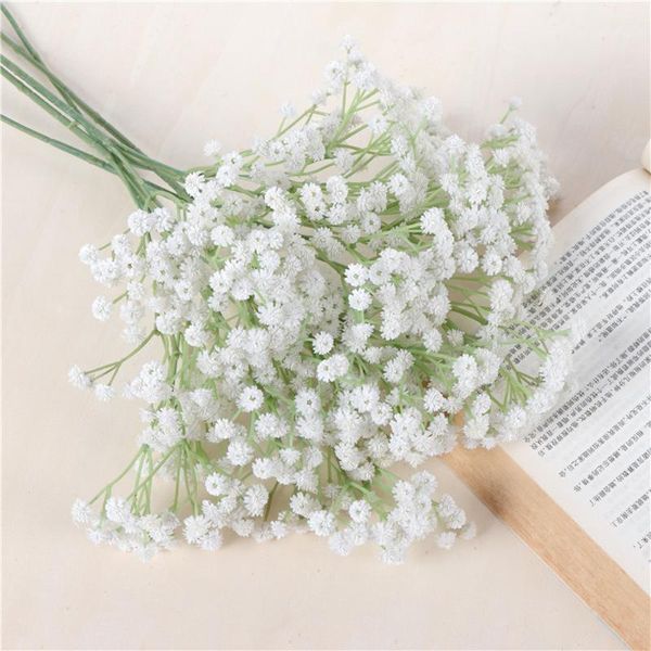 

decorative flowers & wreaths 3 forks 135 heads simulation flower bouquet artificial full sky stars branch home wedding party decoration1