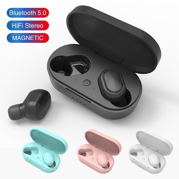 

m1 tws bluetooth earphones wireless 5.0 stero earbuds intelligent noise cancelling portable headphones for smart cellphone with retail box