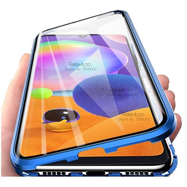 

for samsung a31 case 360 magnetic cover cases for samsung galaxy a31 a 31 a315f sm-a315f/ds double-sided glass pho jllvnm