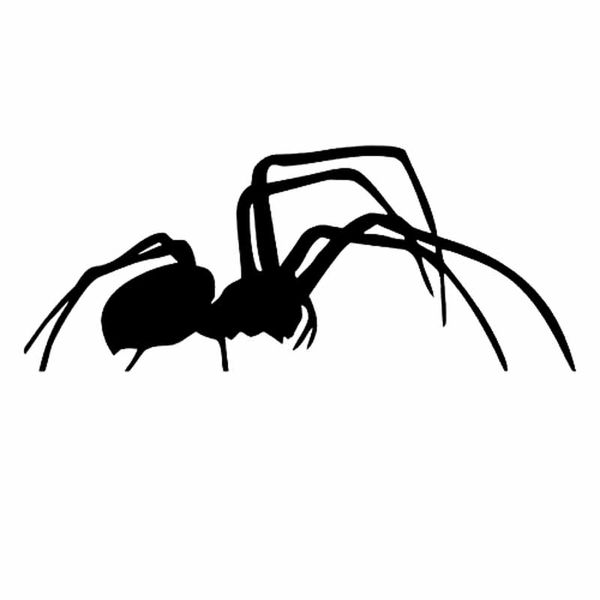 

19.2cm*7.8cm spider animals cool art car sticker decal vinyl black/silver c19-0269