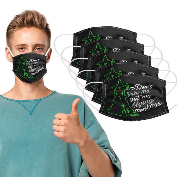 

3d design face decoration anti-ultraviolet printing fashion reusable mouth mask masque washable mascarillas #g