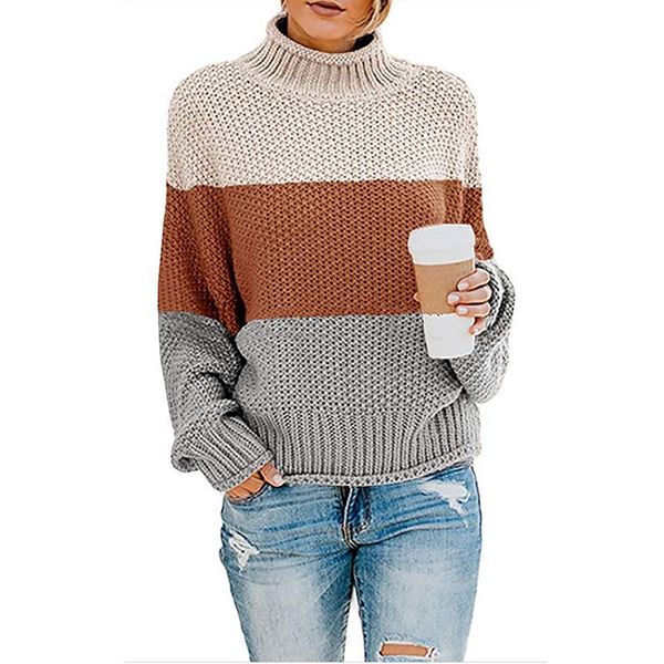 

women's sweaters autumn winter sweater warm thicken turtleneck ladies pullovers clothes for women, White;black