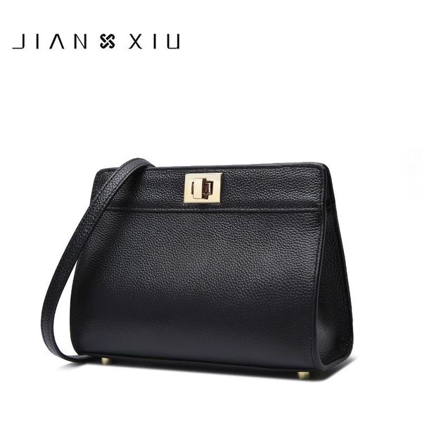 

jianxiu brand genuine leather bag bolsa bolsos mujer women messenger bags bolsas feminina 2020 new shoulder crossbody small bag