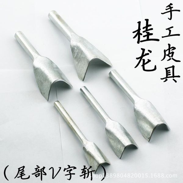 

v crafts leather strap cutter tools punch sewing tools punch handmade leather tool carving strap belt tail cutting knife1