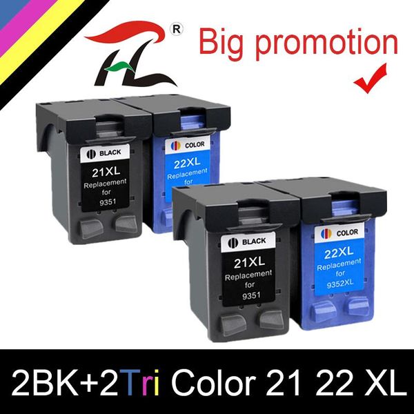 

ink cartridges htl 4pcs cartridge replacement for 21 21xl deskjet f380 f2180 f2280 f4180 f4100 f2100 f2200 f300