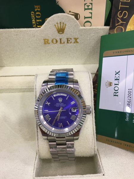 

с оригинальной коробкой роскошные высококачественные наручные часы сапфировое стекло 41 мм дата синий циферблат 228239 автоматические механи, Slivery;brown