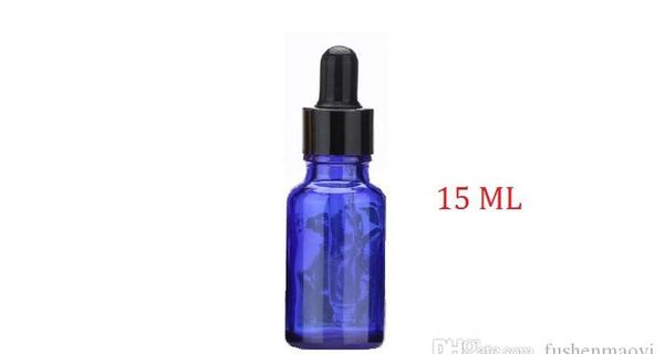 

blue glass liquid reagent pipette bottles eye dropper aromatherapy 5ml-100ml essential oils perfumes bottles jllzsm ladyshome