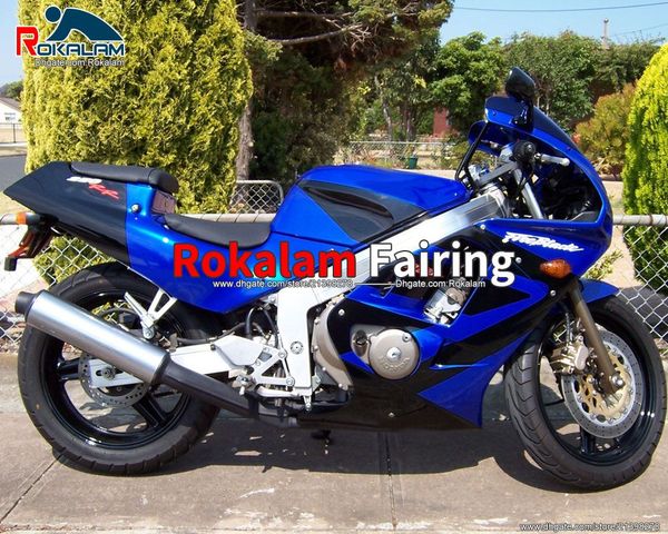 Carenature per Honda CBR250RR 1988 1989 MC19 88 89 CBR250 CBR 250 RR Kit carenature Sportbike blu (stampaggio ad iniezione)