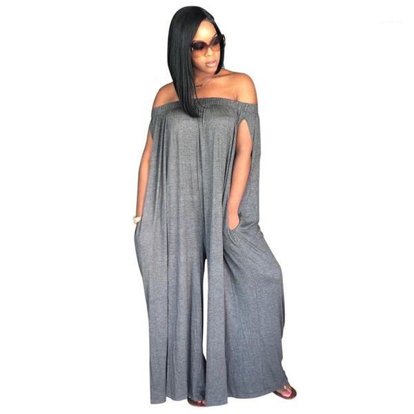 

fashion rompers casual loose designer jumpsuits soild color womens, Black;white