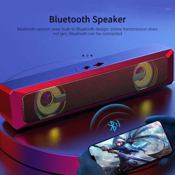 

usb wired speaker bluetooth wireless speaker hifi bass stereo subwoofer colorful led light for pc lapphone tv tablet1