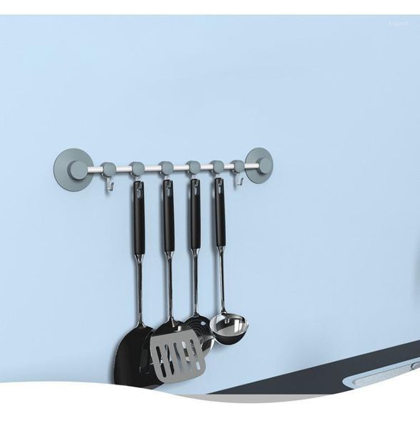 

multi-purpose hook-kitchen creative suction cup wall hanging seamless hook bathroom row hooks stick hanger1