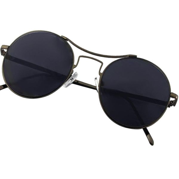 

sunglasses round women brand designer alloy frame luxury fashion outdoor travel men unisex, White;black